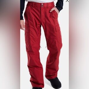 NWT Burton Cargo Snow Snowboarding Pants Tomato Red Size XXL